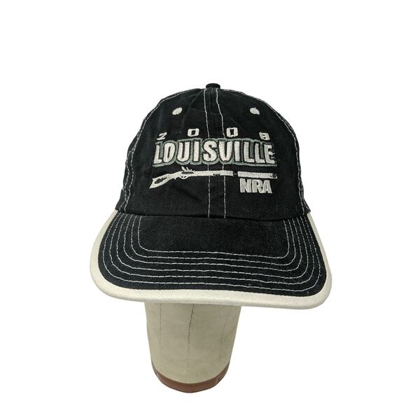 Mens Louisville NRA 2008 138th Annual Meeting Slideback Hat Black Embroidered - Picture 1 of 11